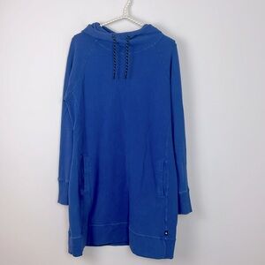 American Giant Blue Sweatshirt Dress SIZE L